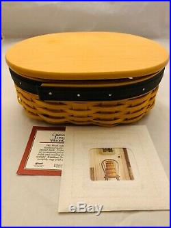 Longaberger Collectors Club Harmony Stacking Baskets Lids Protectors Set of 5