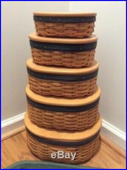 Longaberger Collectors Club Harmony Stacking Baskets (Set of 5)