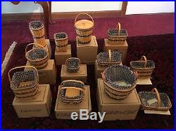 Longaberger Collectors Club JW Miniature Series Baskets (Complete Set of 12)