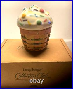 Longaberger Collectors Club Little Cupcake Basket Set-Made In The USA-NIB
