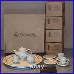 Longaberger Collectors Club MINIATURE TEA SET Mini Made in USA New in Boxes