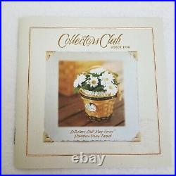 Longaberger Collectors Club May Series Miniature Daisy Basket Set 4th in Series