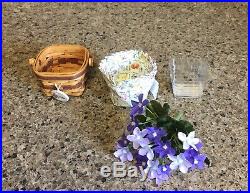 Longaberger Collectors Club May Series Miniature Mini Violet Basket Set
