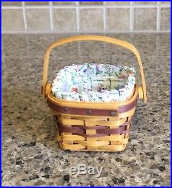 Longaberger Collectors Club May Series Miniature Mini Violet Basket Set