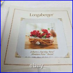 Longaberger Collectors Club May Series Miniature Rose Basket Set12TH IN SERIES