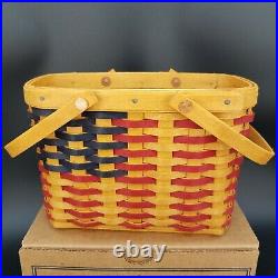 Longaberger Collectors Club Miniature Flag Basket SetSold 2 Month OnlyAmerican