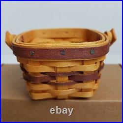 Longaberger Collectors Club Miniature May Series Violet Basket SetLAST SERIES