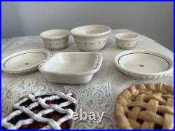 Longaberger Collectors Club Miniature Pie, Dough and Bowl Lot