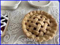 Longaberger Collectors Club Miniature Pie, Dough and Bowl Lot