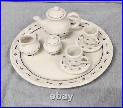 Longaberger Collectors Club Miniature Pottery Tea Set