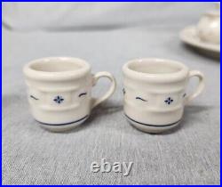 Longaberger Collectors Club Miniature Pottery Tea Set