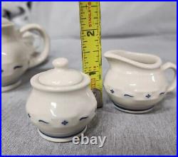 Longaberger Collectors Club Miniature Pottery Tea Set