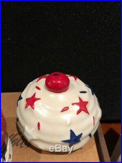 Longaberger Collectors Club Miniature Sweets Americana cupcake basket set