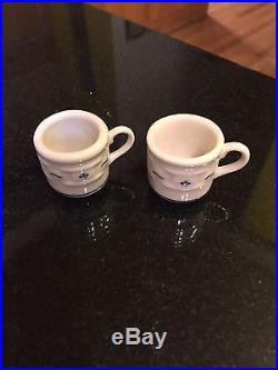 Longaberger Collectors Club Miniature Tea Set Classic Blue