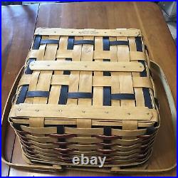 Longaberger Collectors Club Proudly American Small Picnic Basket Set