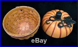 Longaberger Collectors Club Pumpkin Basket Set Rare