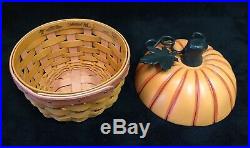 Longaberger Collectors Club Pumpkin Basket Set Rare