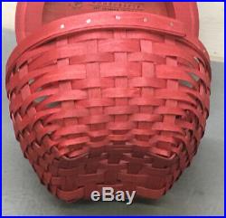 Longaberger Collectors Club Red Apple Basket Set