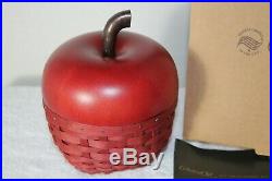 Longaberger Collectors Club Red Apple Basket Set 2007 with Box