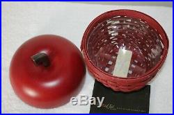 Longaberger Collectors Club Red Apple Basket Set 2007 with Box