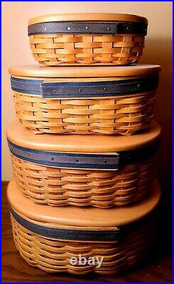 Longaberger Collectors Club Shaker Harmony Basket Set Combo Set Of 4