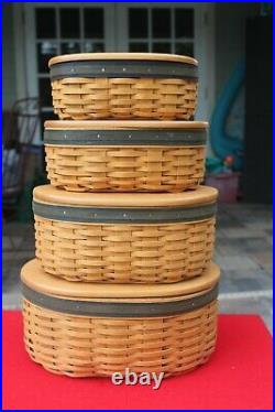 Longaberger Collectors Club Shaker Harmony Basket Set Combo Set of 4