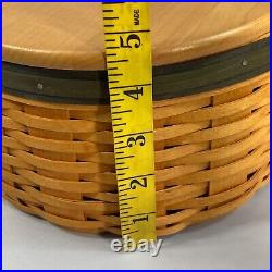 Longaberger Collectors Club Shaker Harmony Baskets Set of 5 With Lids Stackable