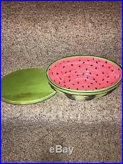 Longaberger Collectors Club Watermelon Basket Set