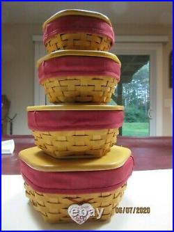 Longaberger Compete Classic 6, 7, 8 and 10 Generation Basket Sets in Paprika