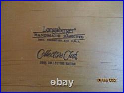 Longaberger Compote Basket Set Coll Club exclusive 05 boxed shipping included