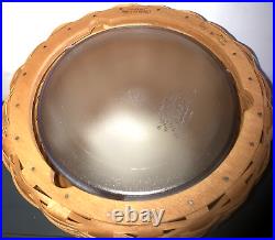 Longaberger Cookie Jar Basket Set-Warm Brown-Brand New