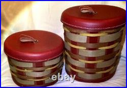 Longaberger Crimson Hill Small & Medium Treasures Baskets-NEW