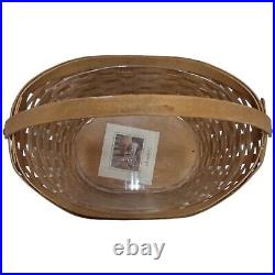 Longaberger Crocus Basket Liner New 2006 Little Ote Large Protector Brown Set De