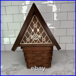 Longaberger Dark Brown Collectors Club Gingerbread House Basket Set Great