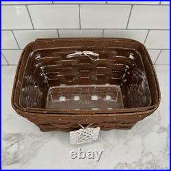 Longaberger Dark Brown Collectors Club Gingerbread House Basket Set Great