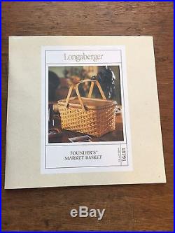 Longaberger Dave Longaberger Founders Basket Set Rare