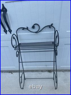Longaberger Dogwood Towel Bar/Shelf Wrought Iron And WoodCraft ShelfRARE Longaberger Dogwood Towel Bar/Shelf Wrought Iron And WoodCraft ShelfRARE