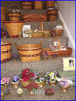 Longaberger EVERTYHING THAT WAS EVER MADE FOR THE GRANDMA BONNIE'S MAY FLOWER