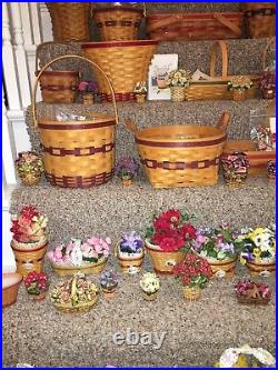 Longaberger EVERTYHING THAT WAS EVER MADE FOR THE GRANDMA BONNIE'S MAY FLOWER