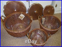 Longaberger EXTREMELY RARE, Set of 3, SPECIAL DESIGNED AMERICAN WORK BASKETS NEW