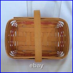 Longaberger Early Blossoms Mothers Day Basket Liner Protector Tie On Flower Pots
