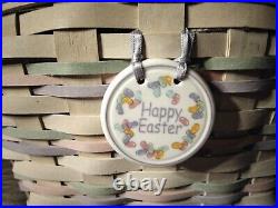 Longaberger Easter Basket Pastel Colors Liner Protector Large SIGNED
