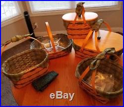 Longaberger Family Traditions Collection 5 Basket Combos Complete Set WithExtras