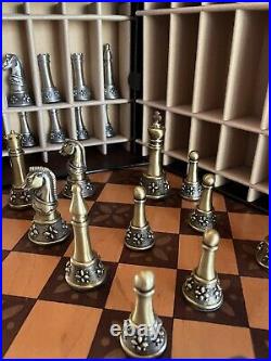 Longaberger Fathers Day Chess Set Game Basket with Tie On