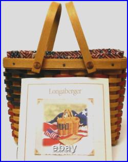 Longaberger Flag Baskets Sets-Set of 3-Complete-NEW