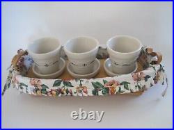 Longaberger Flower Pot Basket With Fabric Liner 1996