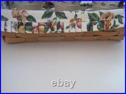 Longaberger Flower Pot Basket With Fabric Liner 1996