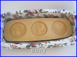 Longaberger Flower Pot Basket With Fabric Liner 1996