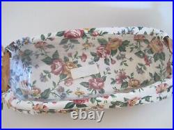 Longaberger Flower Pot Basket With Fabric Liner 1996