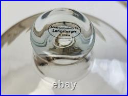 Longaberger Foundry 29 Black Wrought Iron Stand with Glass Hurricane READ